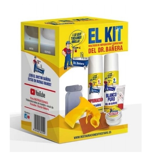 Kit De Reparaci N Y Esmaltado De Ba Eras Y Platos De Ducha De Doctor