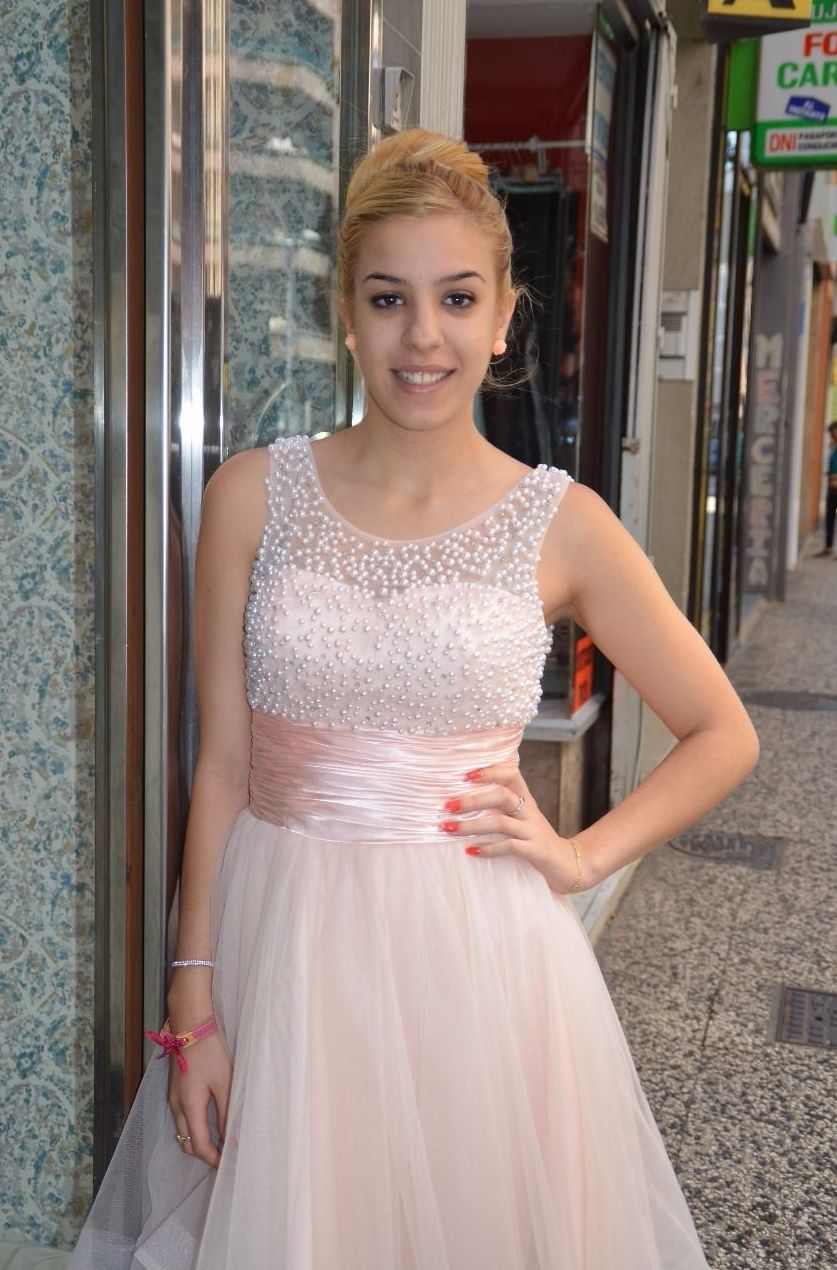 vestidos de fiesta cortos rosa palo