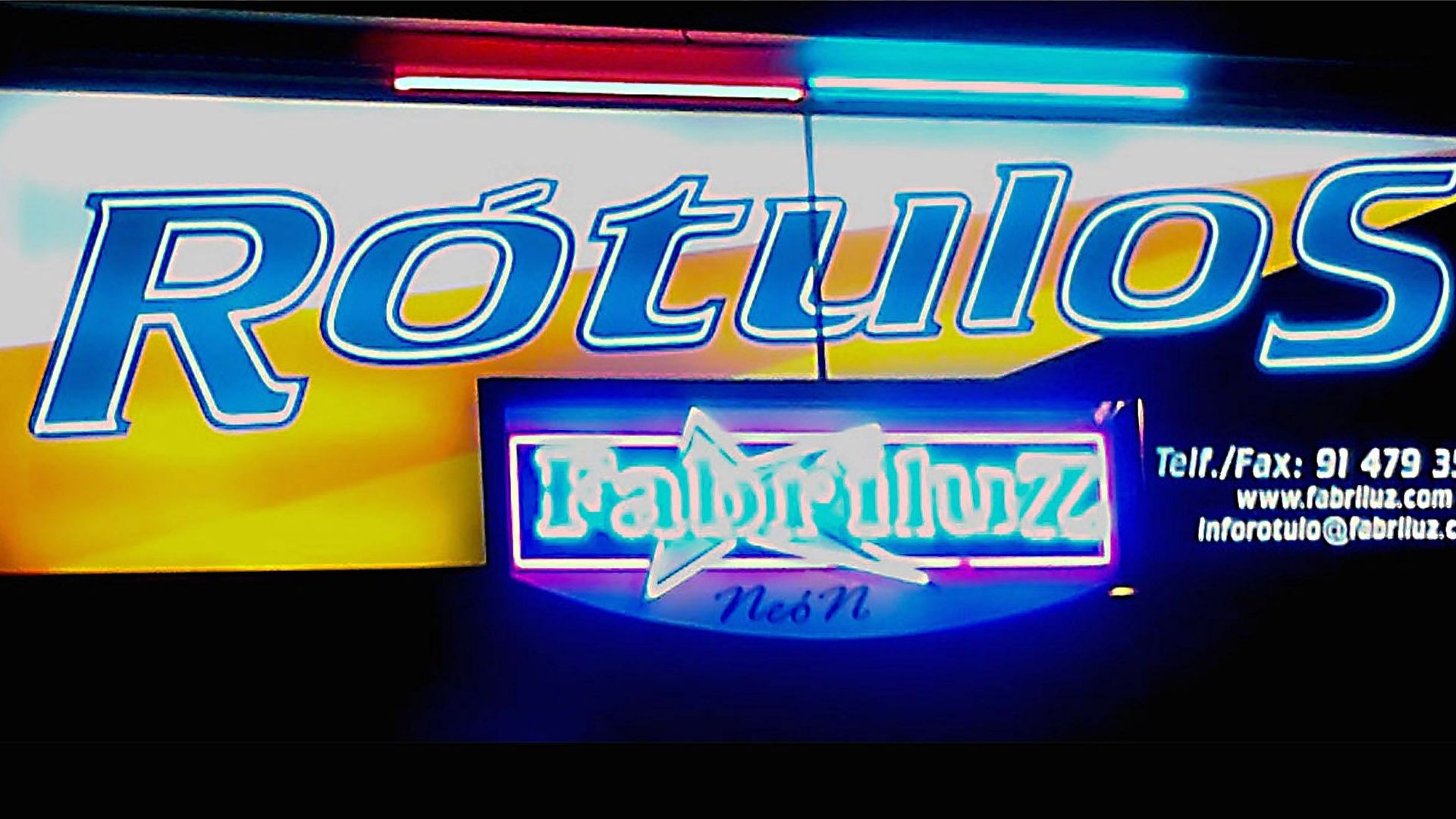Rótulos en Madrid Fabriluz neón Rótulos en Madrid Fabriluz neón