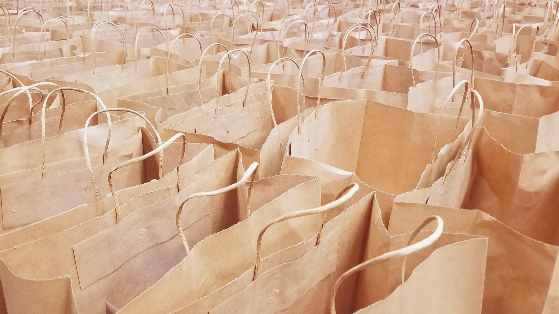 bolsa kraft asa retorcida