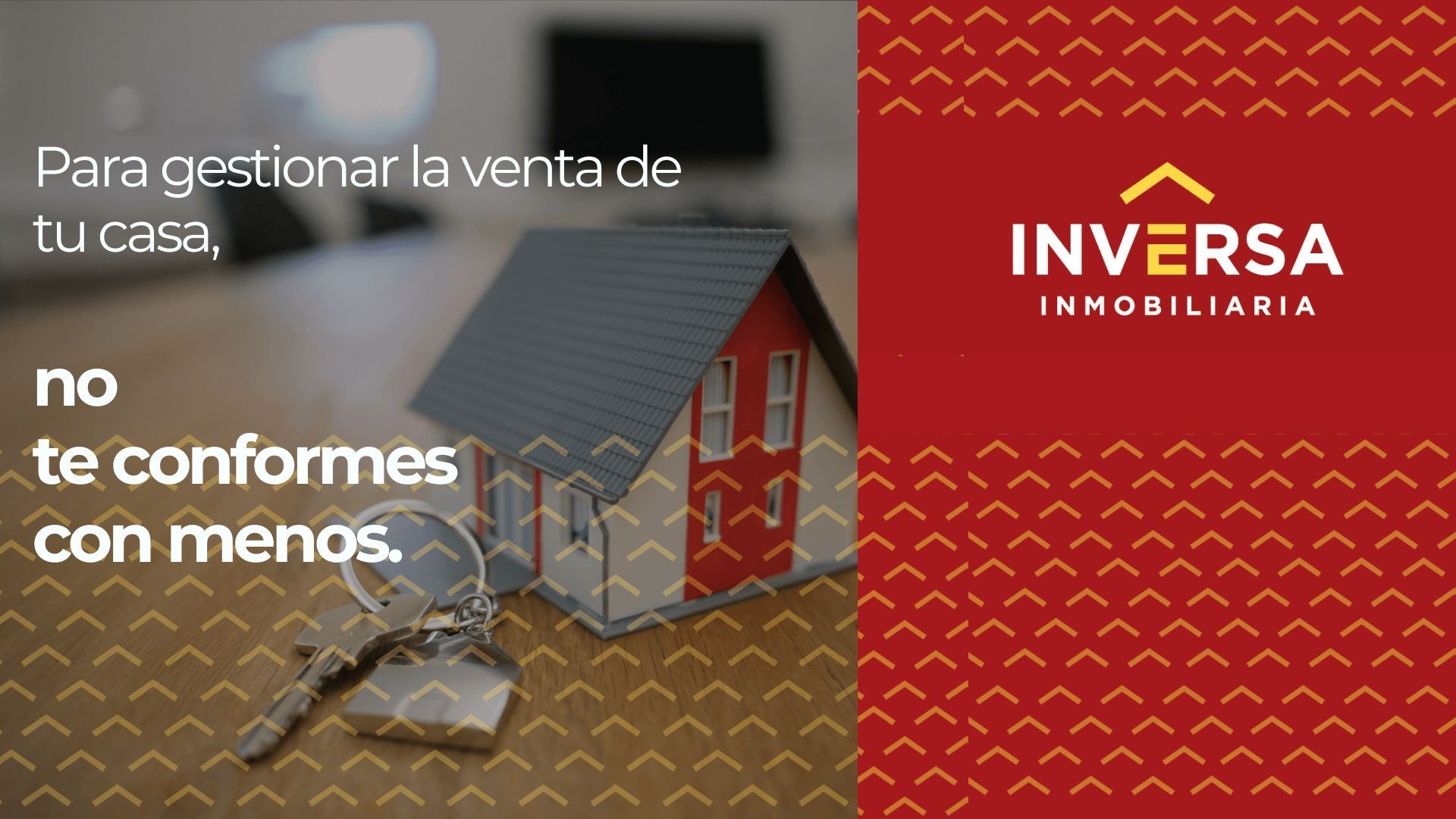 Para gestionar la venta de tu casa. NO te conformes con menos.