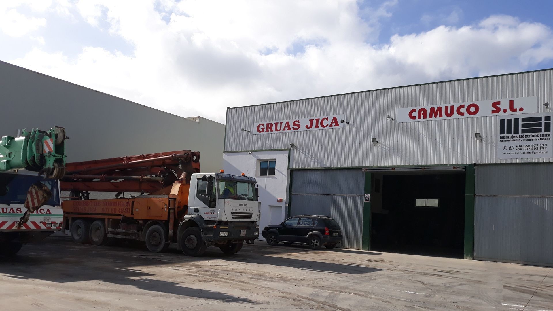 Grúas torre para la construcción y alquiler de grupos electrógenos en Ibiza Grúas torre para la construcción y alquiler de grupos electrógenos en Ibiza