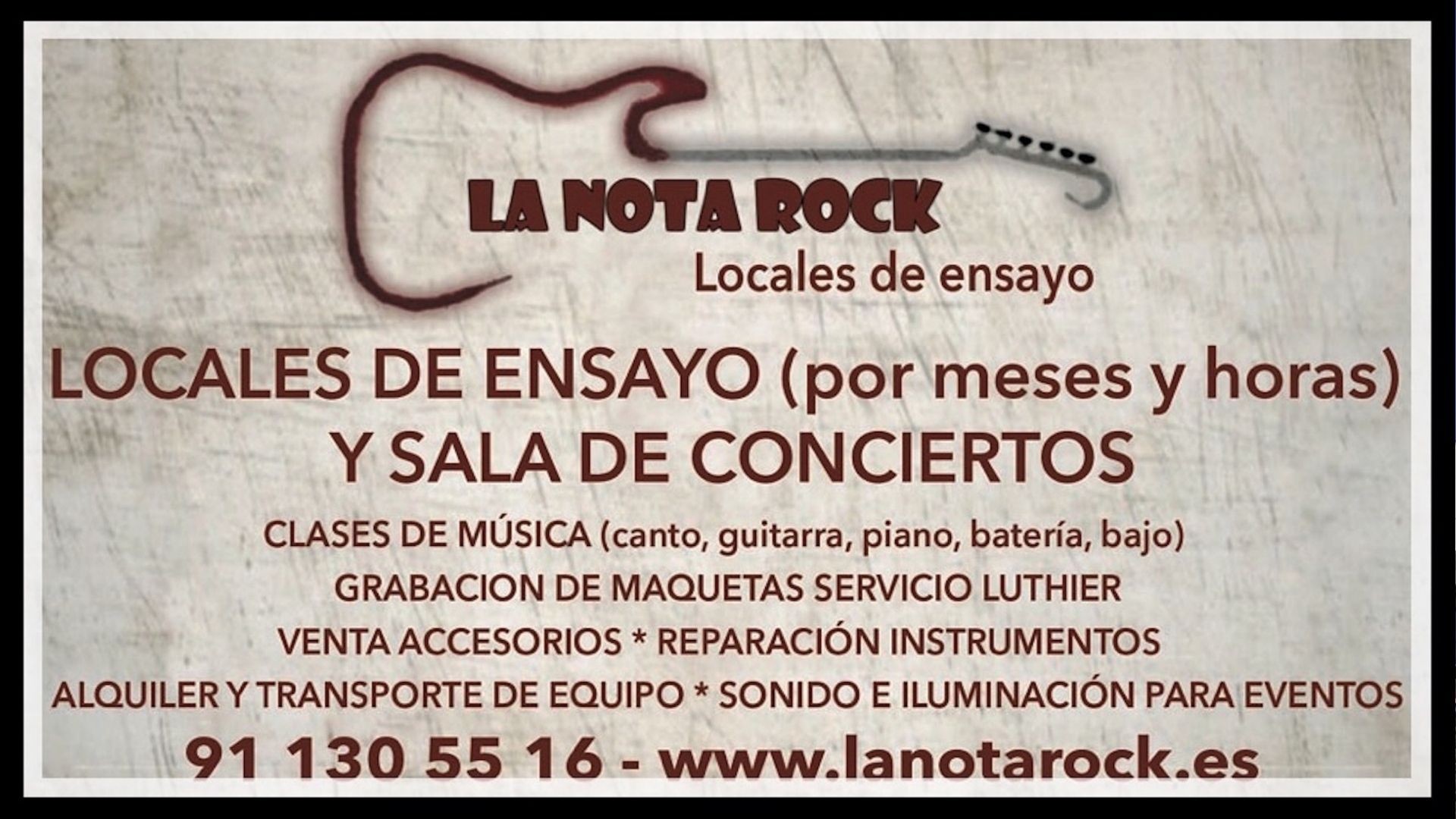 Locales de ensayo La Nota Rock