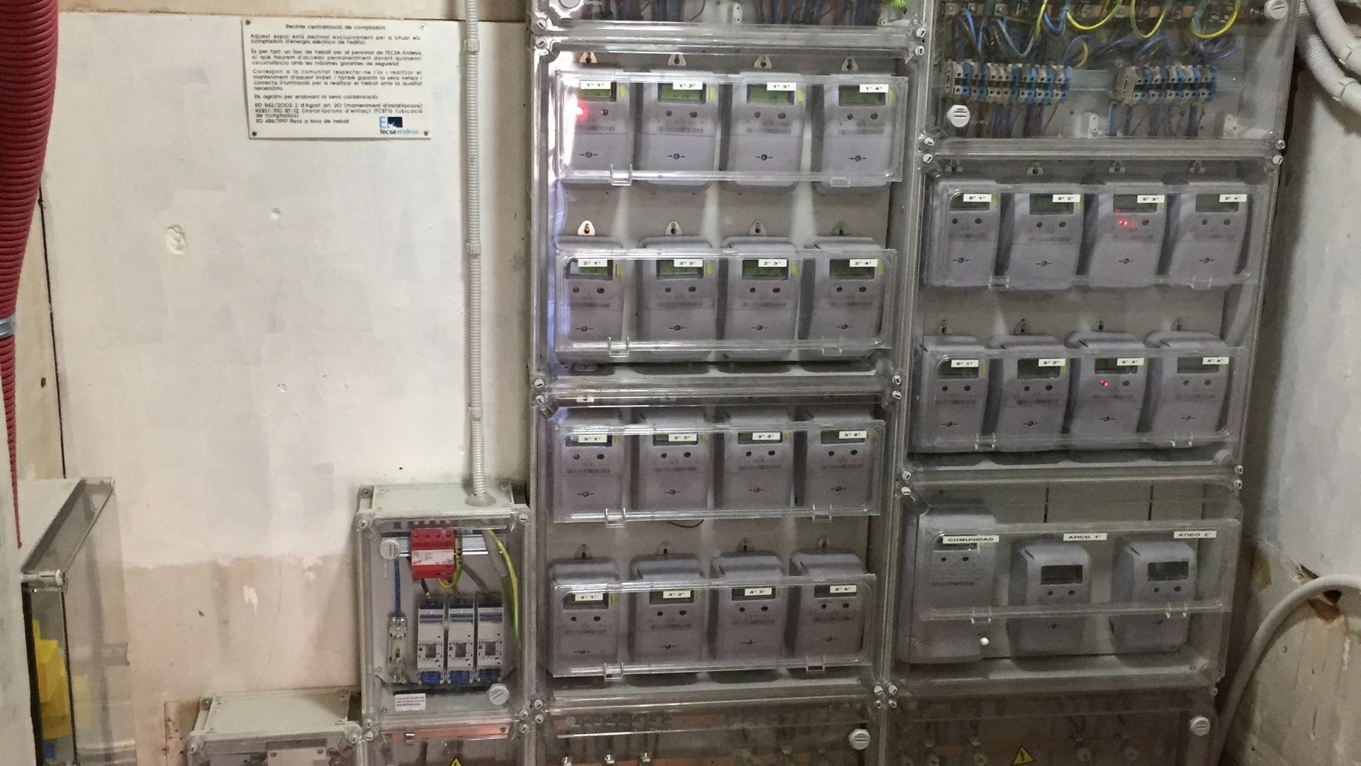 Centralización de contadores. Electricidad. Centralización de contadores. Electricidad.