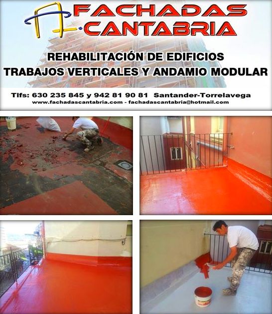 Impermeabilitación de terrazas y cubiertas Santander Torrelavega
