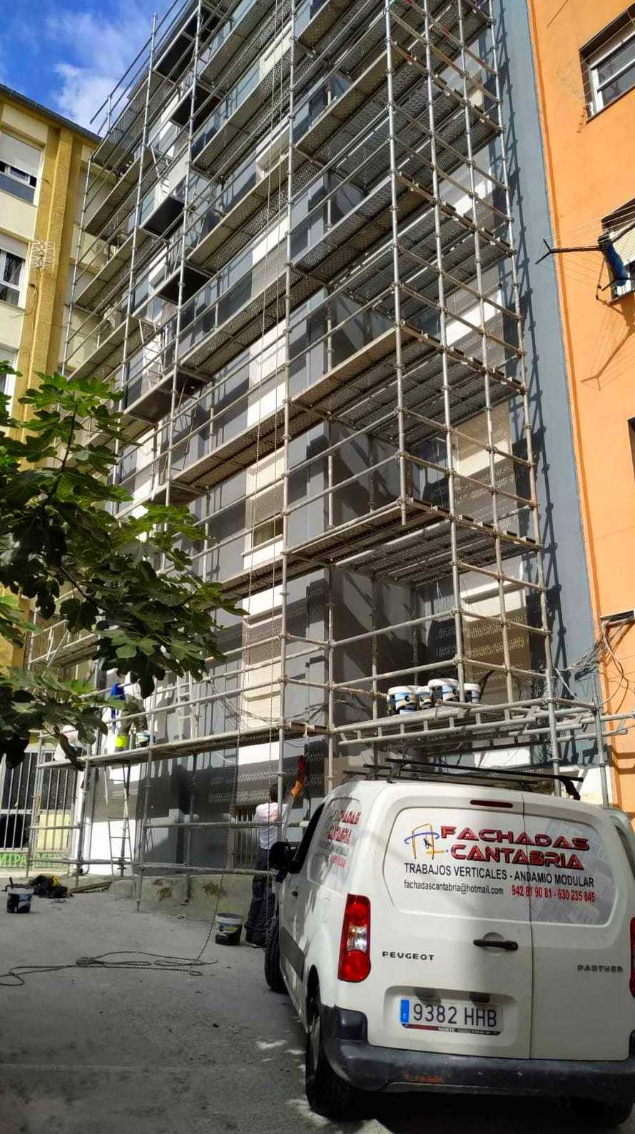 Rehabilitación de fachada de uralita