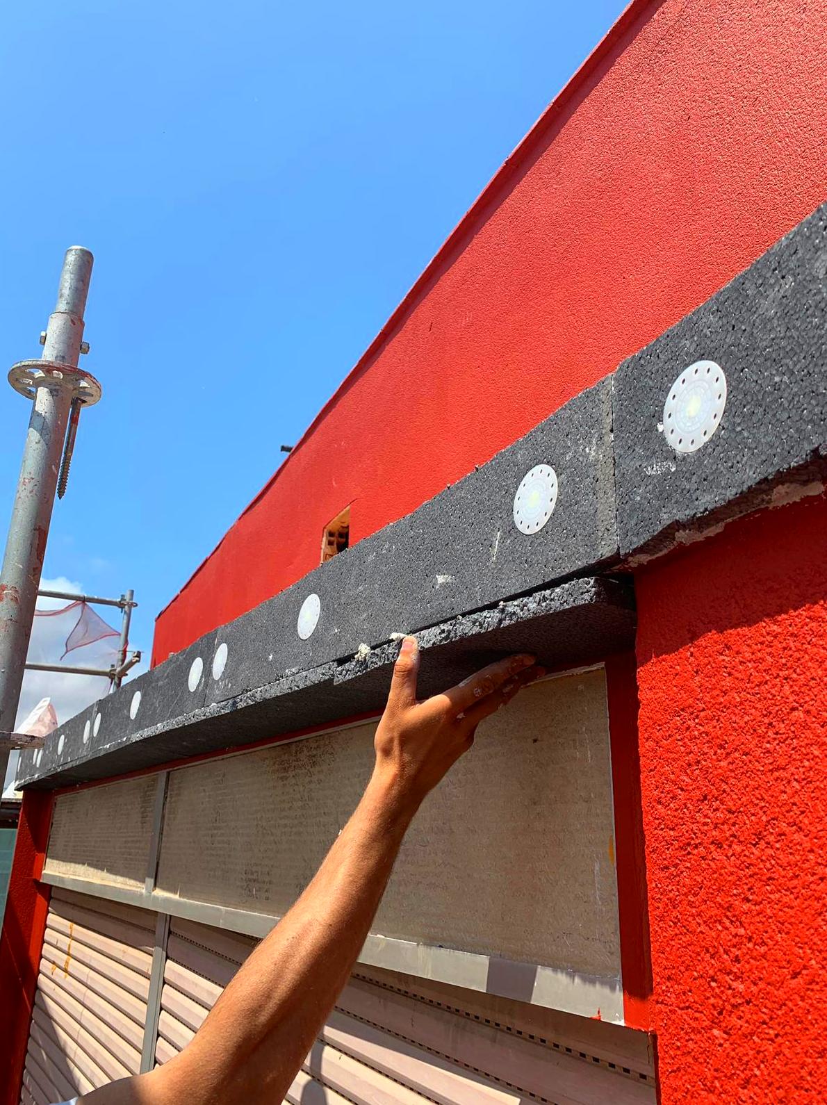 Aislamiento térmico de la viga metálica