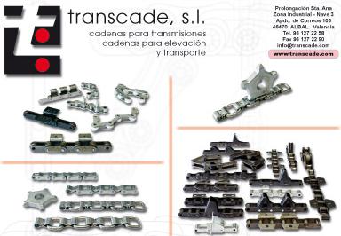 Cadenas transmisión, elevación y transporte: Catálogo de Transcade Cadenas transmisión, elevación y transporte: Catálogo de Transcade