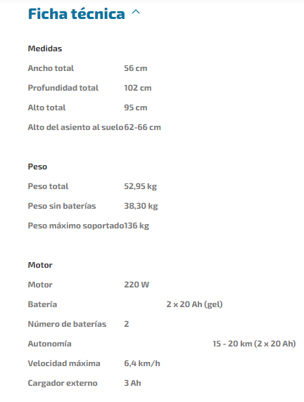 SCOOTER IBIZA: Catálogo de Ortopedia Bentejui SCOOTER IBIZA: Catálogo de Ortopedia Bentejui