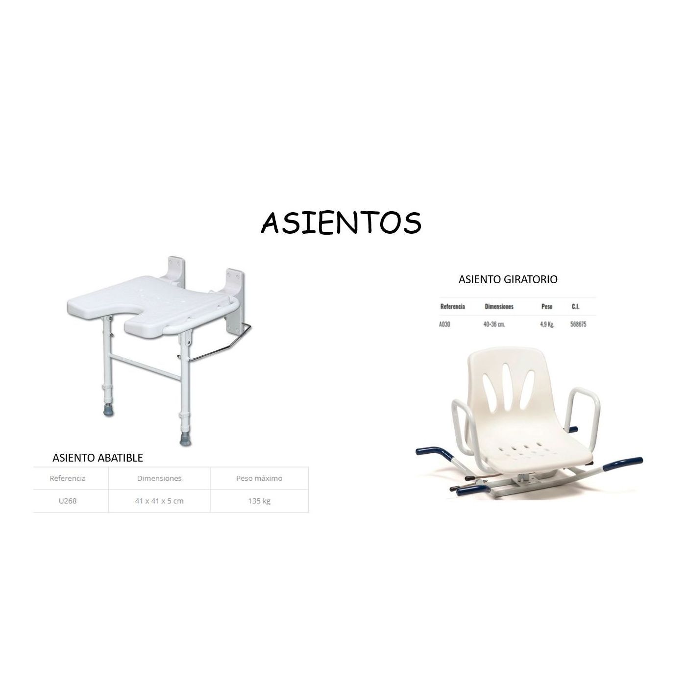ASIENTOS DE DUCHA: Catálogo de Ortopedia Bentejui ASIENTOS DE DUCHA: Catálogo de Ortopedia Bentejui