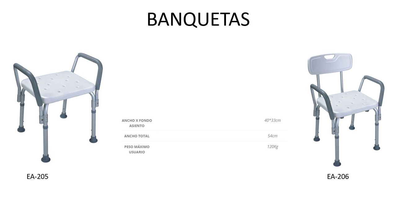 BANQUETA DE DUCHA CON REPOSABRAZOS: Catálogo de Ortopedia Bentejui BANQUETA DE DUCHA CON REPOSABRAZOS: Catálogo de Ortopedia Bentejui