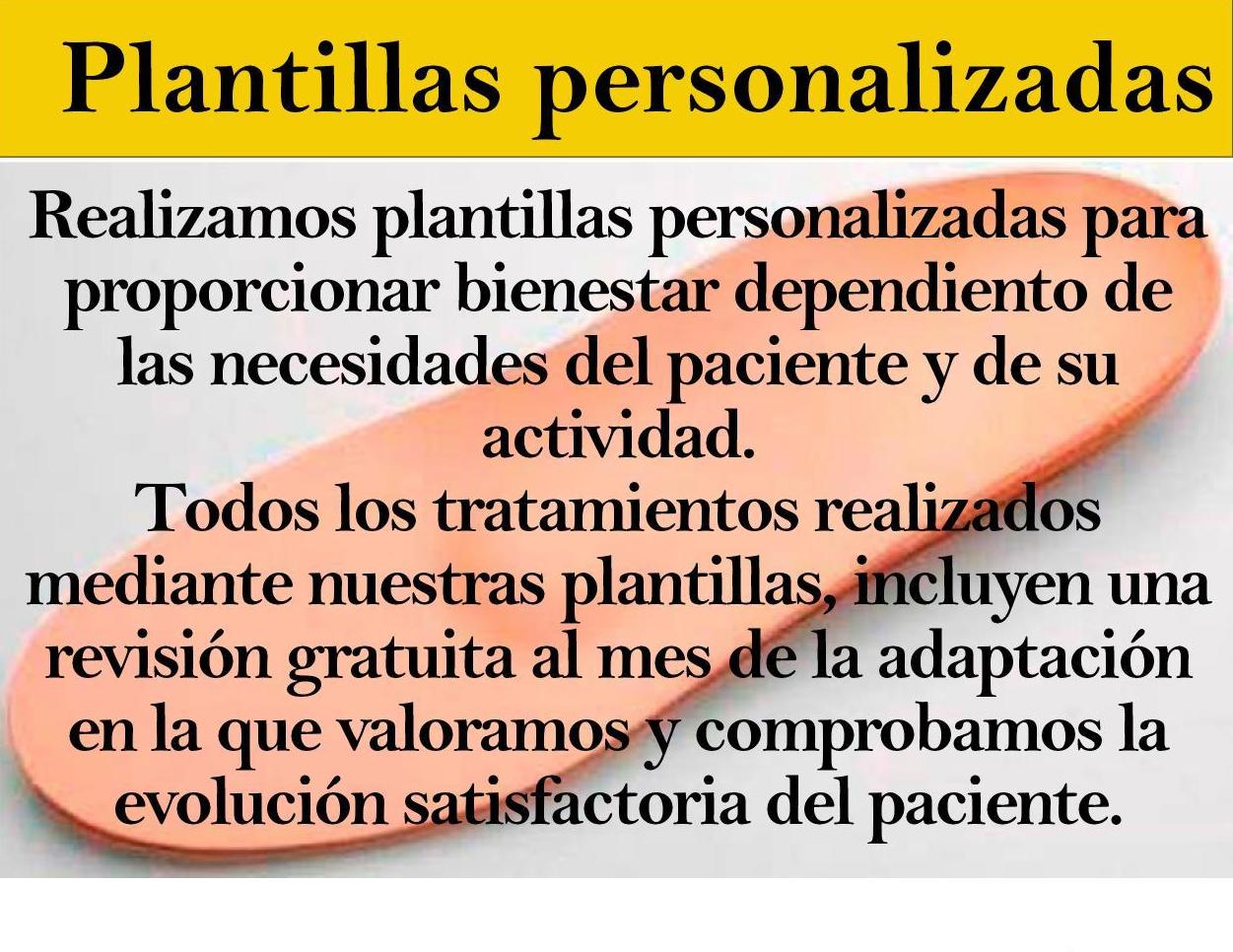 Plantillas a medida Plantillas a medida