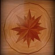 Estrellaen madera de Roble y Elondo Estrellaen madera de Roble y Elondo
