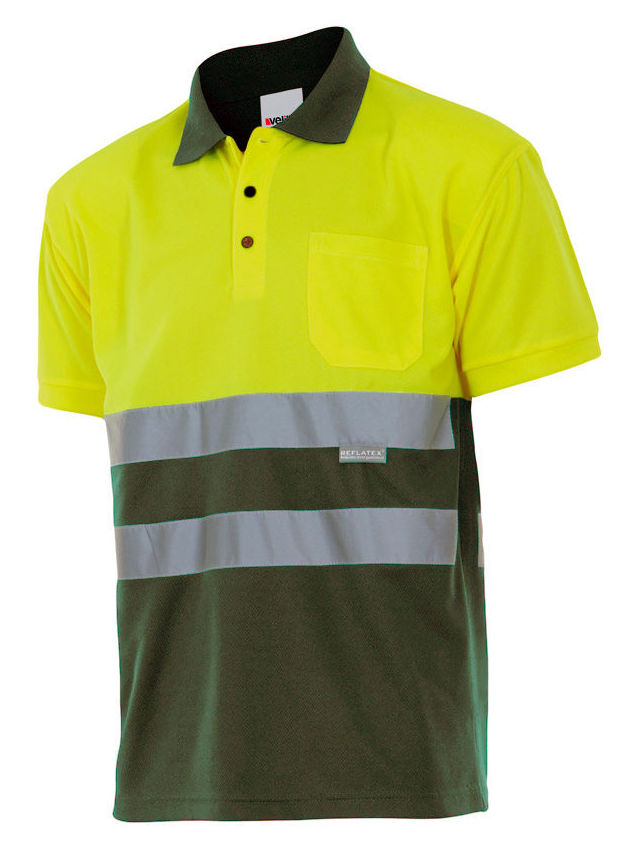 Polo Bicolor alta visibilidad de manga corta: Catálogo de Frade Ropa de Trabajo Polo Bicolor alta visibilidad de manga corta: Catálogo de Frade Ropa de Trabajo