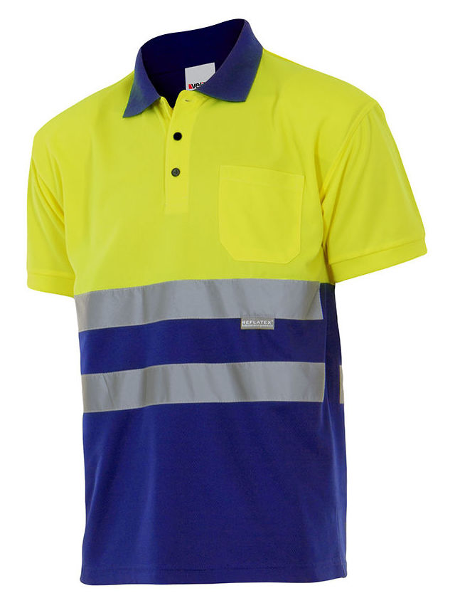 Polo Bicolor alta visibilidad de manga corta: Catálogo de Frade Ropa de Trabajo Polo Bicolor alta visibilidad de manga corta: Catálogo de Frade Ropa de Trabajo