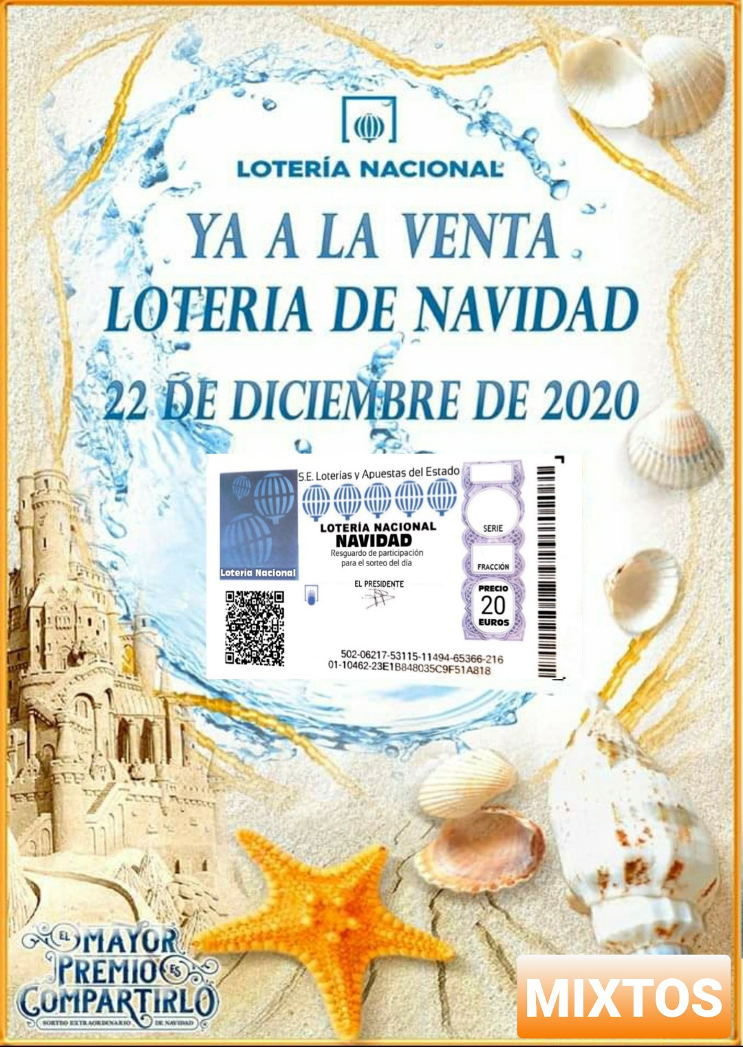 Venta Lotería Navidad 9 de Julio 2020 }}