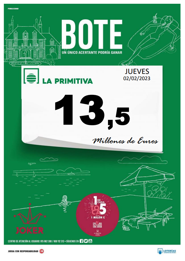 Sorteo Jueves 02/02/2023 Sorteo Jueves 02/02/2023