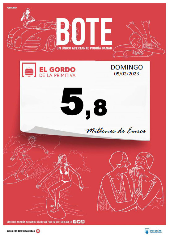 Sorteo Domingo 05/02/2023 Sorteo Domingo 05/02/2023