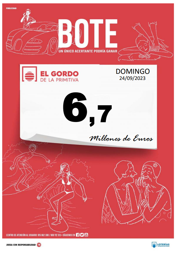 Sorteo Domingo 24/09/2023 Sorteo Domingo 24/09/2023