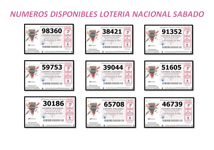 Sorteo Sabado 02/12/2023 Sorteo Sabado 02/12/2023