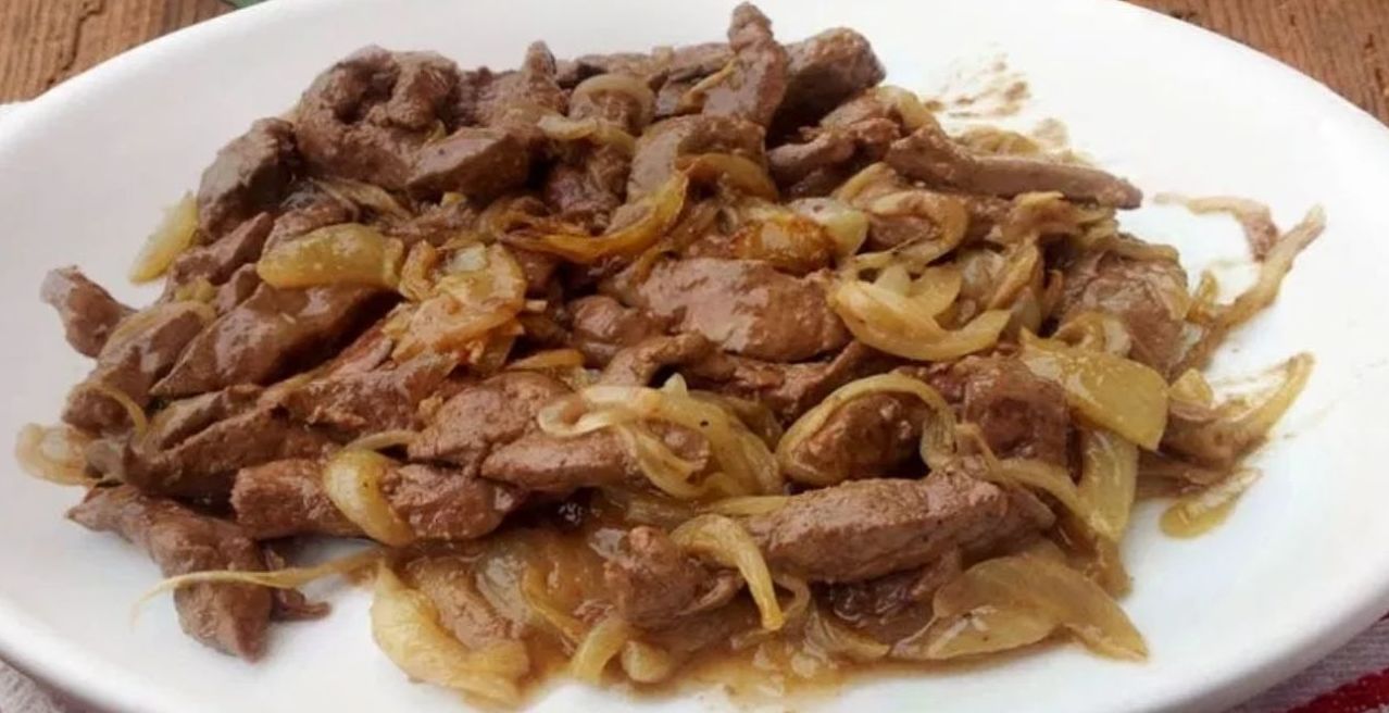 Asadura de cerdo con cebolla..Tenerife Sur Asadura de cerdo con cebolla..Tenerife Sur