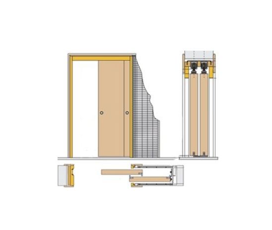 Estructura metálica para puerta corredera (casoneto) Estructura metálica para puerta corredera (casoneto)