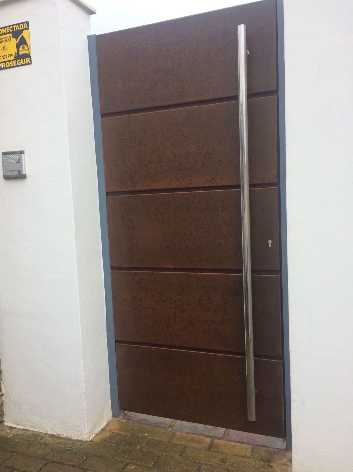 Puerta acero corten Puerta acero corten