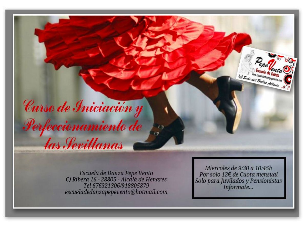 Sevillanas Iniciación: Clases de Escuela de Danza Pepe Vento Sevillanas Iniciación: Clases de Escuela de Danza Pepe Vento