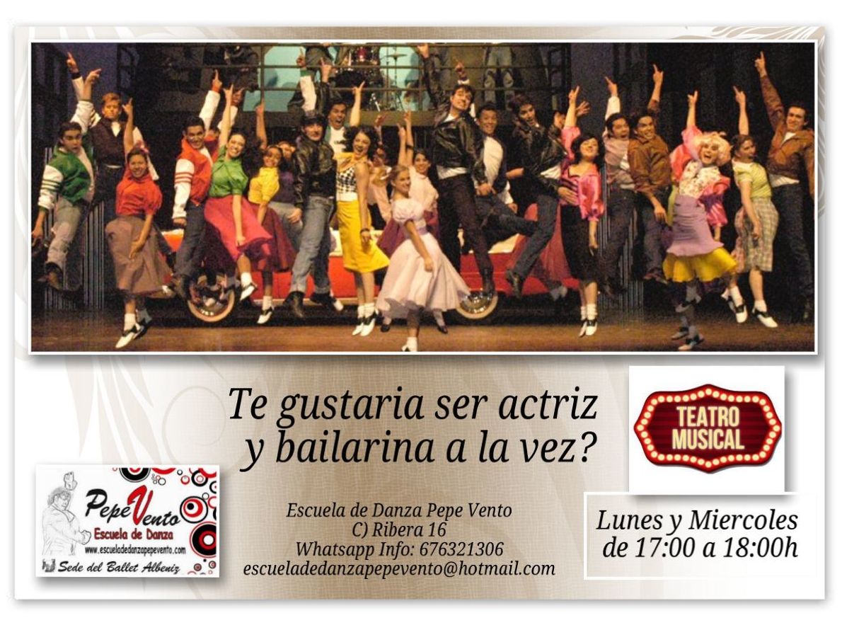 Teatro Musical: Clases de Escuela de Danza Pepe Vento Teatro Musical: Clases de Escuela de Danza Pepe Vento