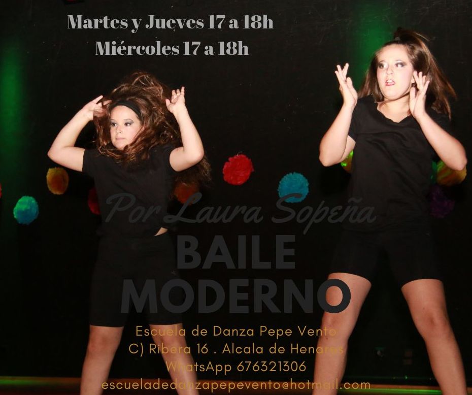 Baile Moderno - Infantil a partir de 8 años: Clases de Escuela de Danza Pepe Vento Baile Moderno - Infantil a partir de 8 años: Clases de Escuela de Danza Pepe Vento