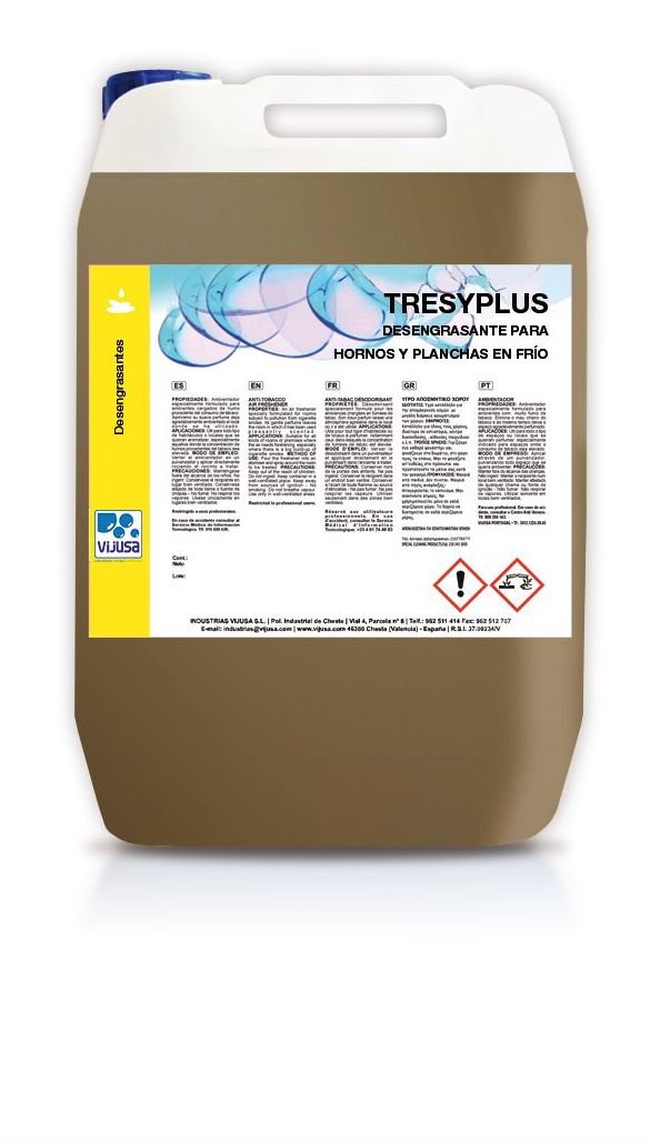 TRESYNOL PLUS DESENGRASANTE PARA HORNOS Y PLANCHAS EN FRÍO TRESYNOL PLUS DESENGRASANTE PARA HORNOS Y PLANCHAS EN FRÍO