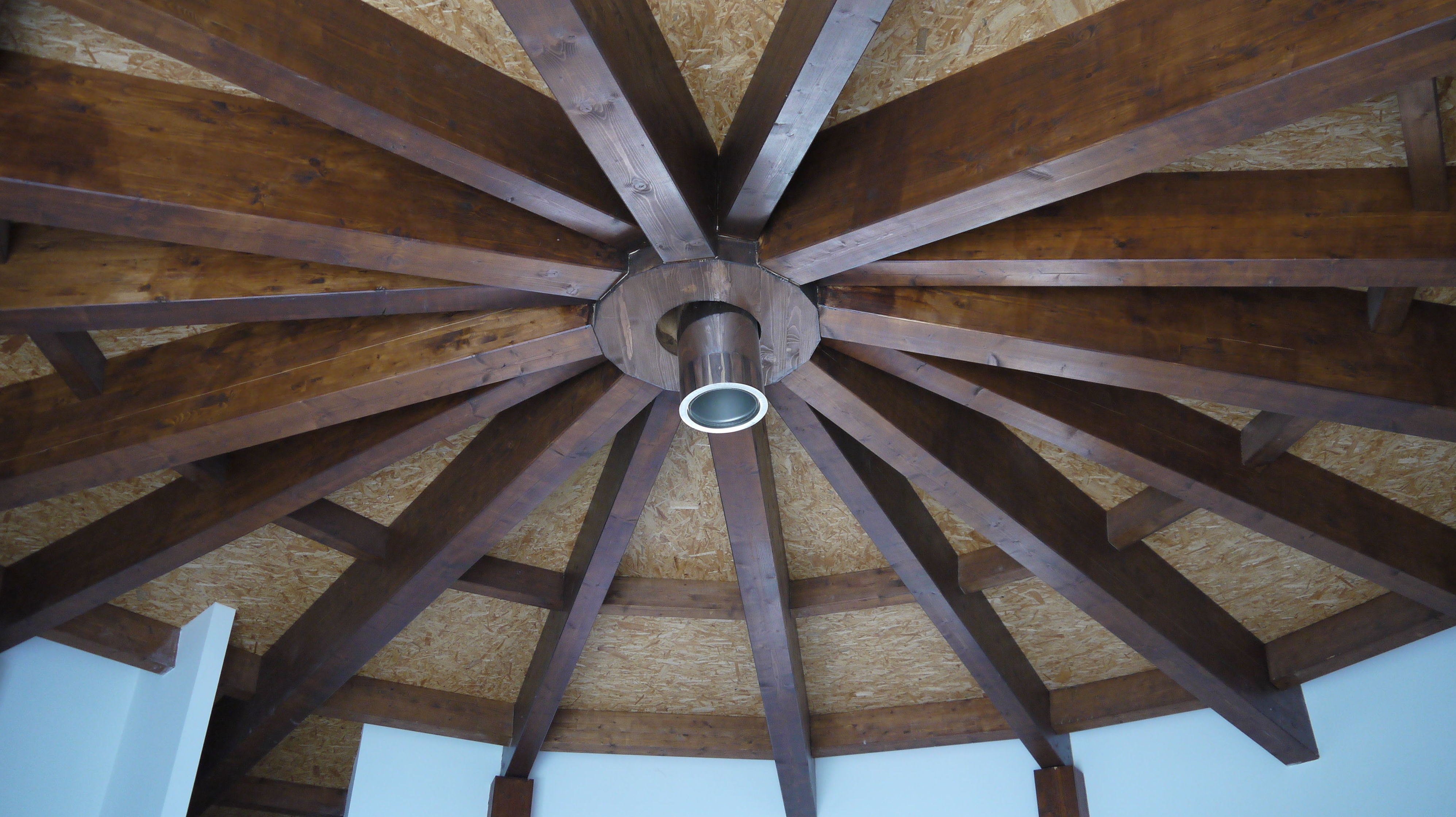 Cubierta de madera circular Cubierta de madera circular