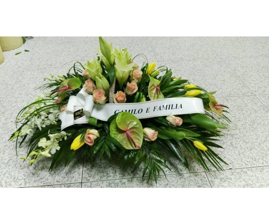 Centro encima de la caja: Catálogo de FLORISTERÍA JOMACO Tanatorio As Burgas Centro encima de la caja: Catálogo de FLORISTERÍA JOMACO Tanatorio As Burgas