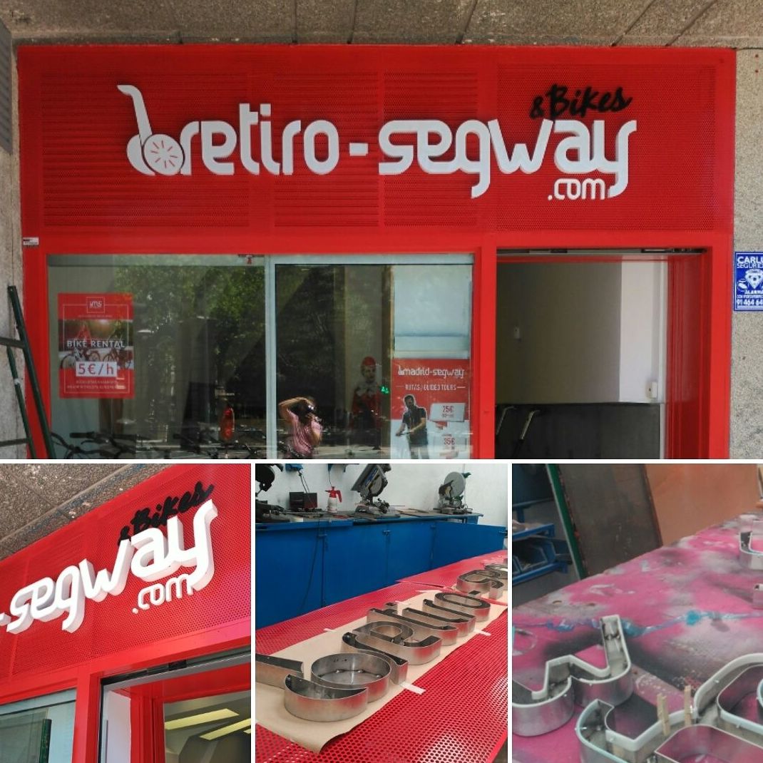 Letras corpóreas en chapa de aluminio con frente en metacrilato retroiluminado Letras corpóreas en chapa de aluminio con frente en metacrilato retroiluminado