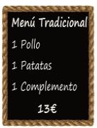 MENÚ TRADICIONAL: Nuestros Menús de El Tostaíto MENÚ TRADICIONAL: Nuestros Menús de El Tostaíto