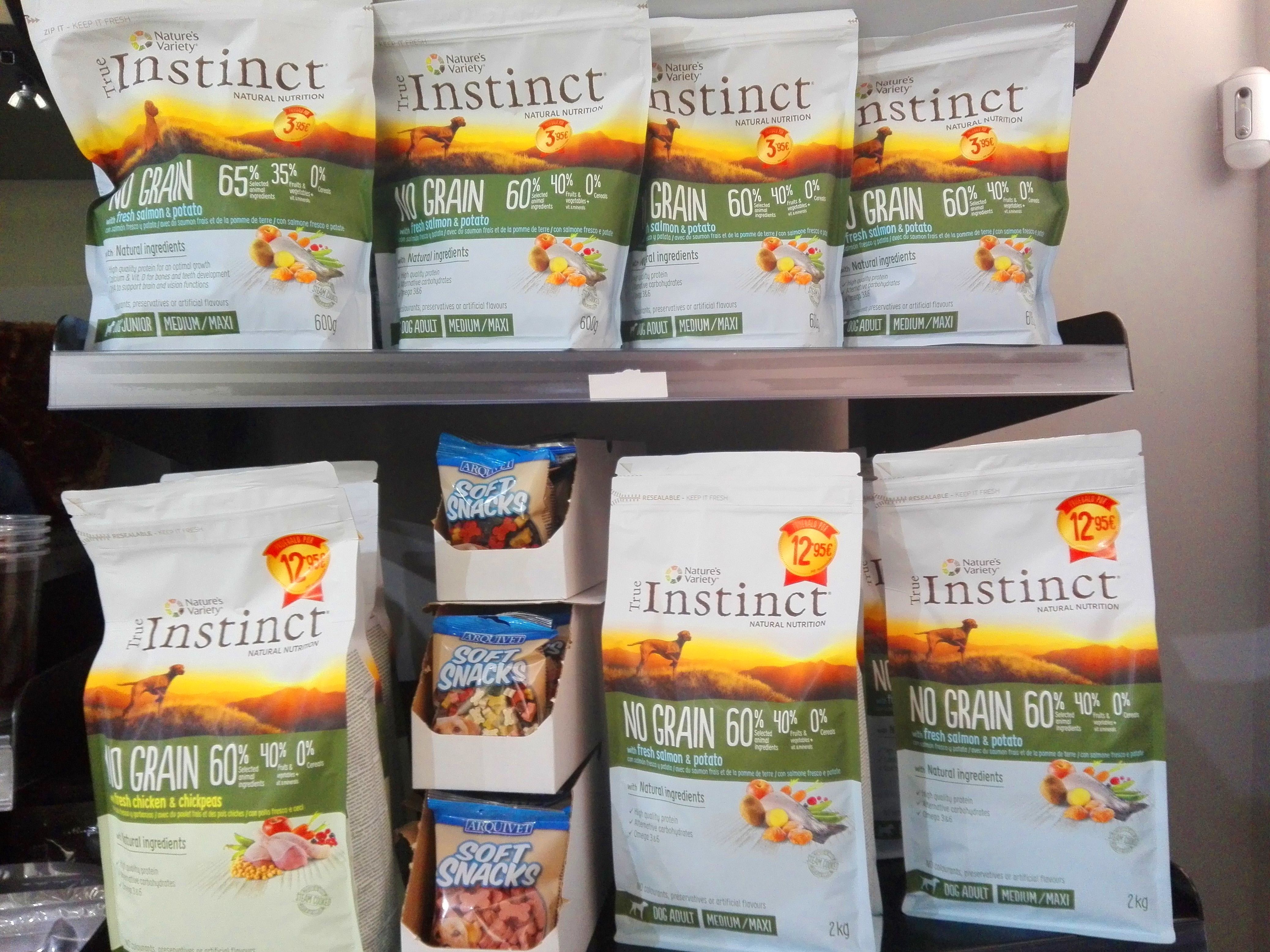 Instinct natural food, piensos para perros alérgicos a los cereales. }}
