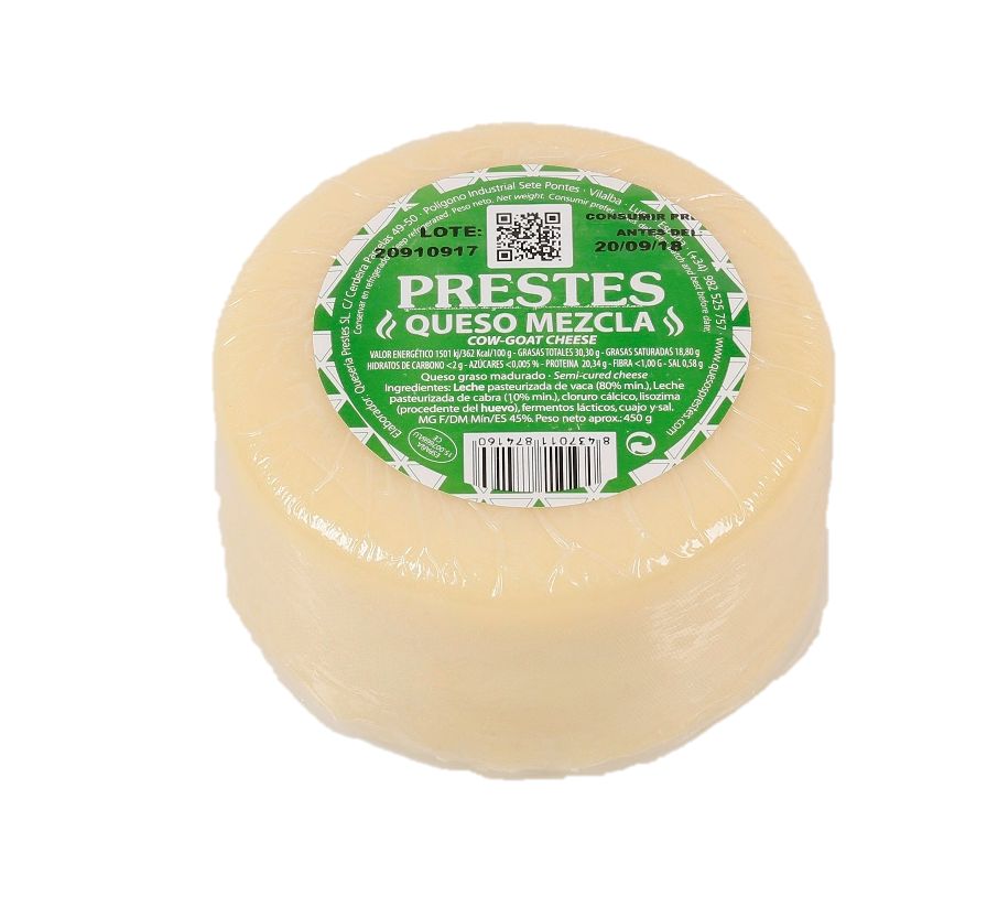 Mezcla Queso de vaca y cabra: Productos de Manxares da Chaira, S.L. Mezcla Queso de vaca y cabra: Productos de Manxares da Chaira, S.L.