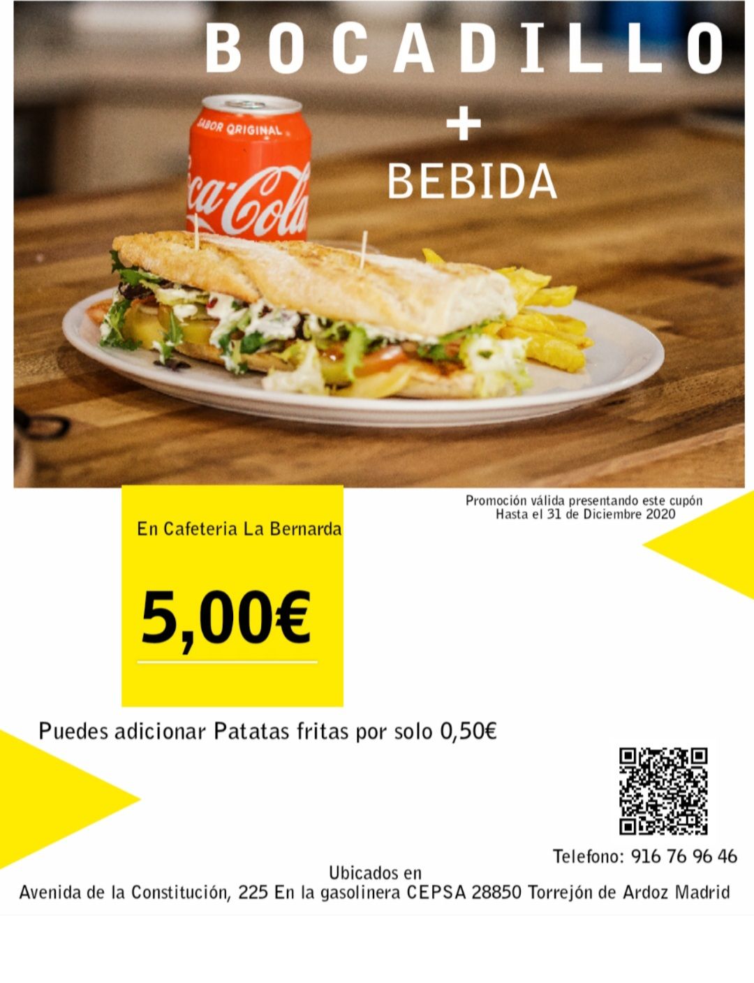 Promoción: de Cafetería la Bernarda Promoción: de Cafetería la Bernarda