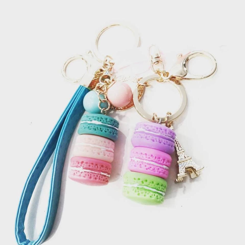 Llaveros de macarons Llaveros de macarons