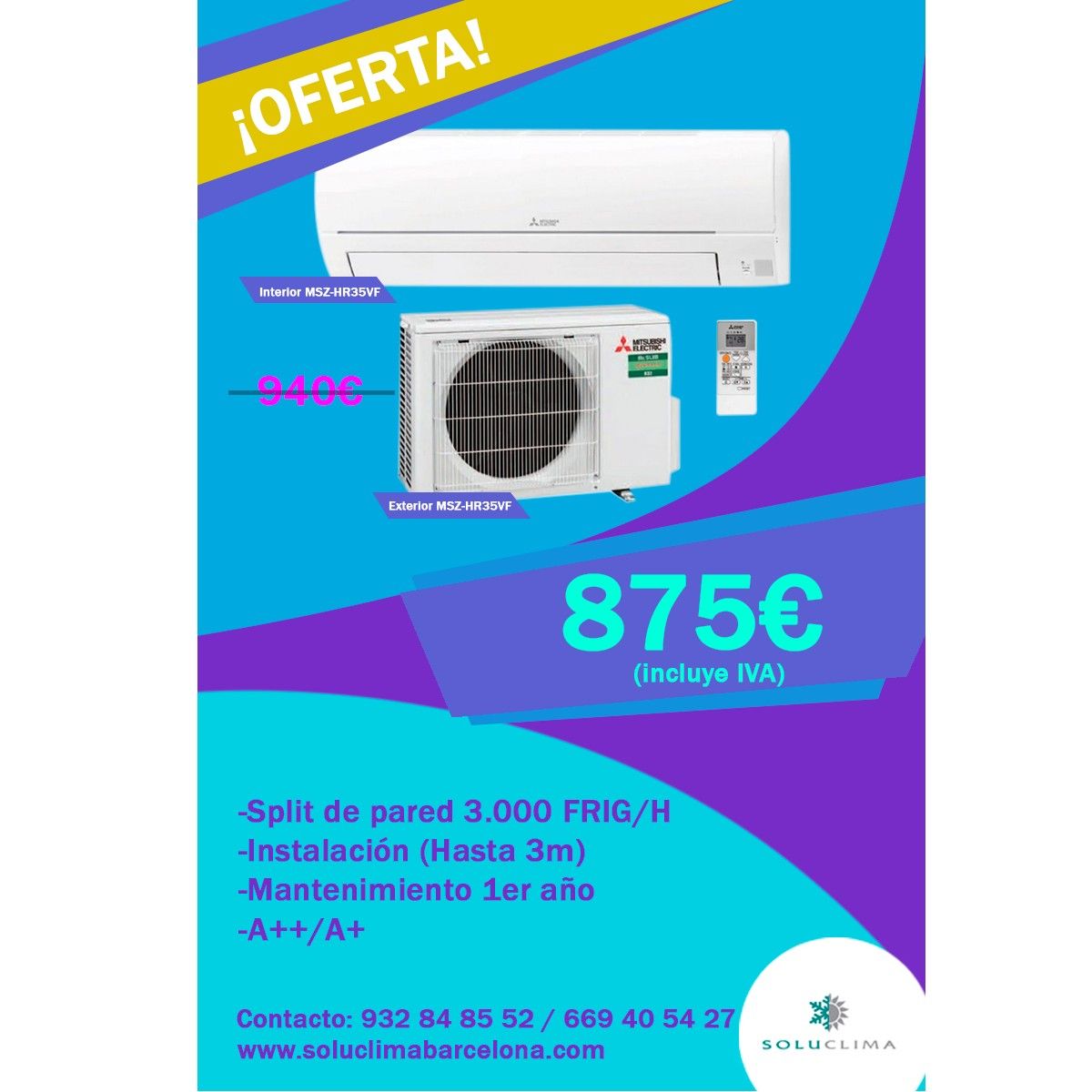 Promociones aire acondicionado: Servicios de Soluclima Promociones aire acondicionado: Servicios de Soluclima