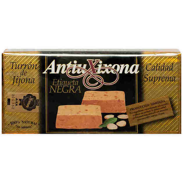 TURRON JIJONA ETIQUETA NEGRA ANTIU XIXONA TURRON JIJONA ETIQUETA NEGRA ANTIU XIXONA
