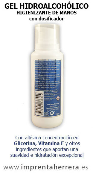 Gel Hidroalcoholico Higienizante de Manos con dosificador Gel Hidroalcoholico Higienizante de Manos con dosificador