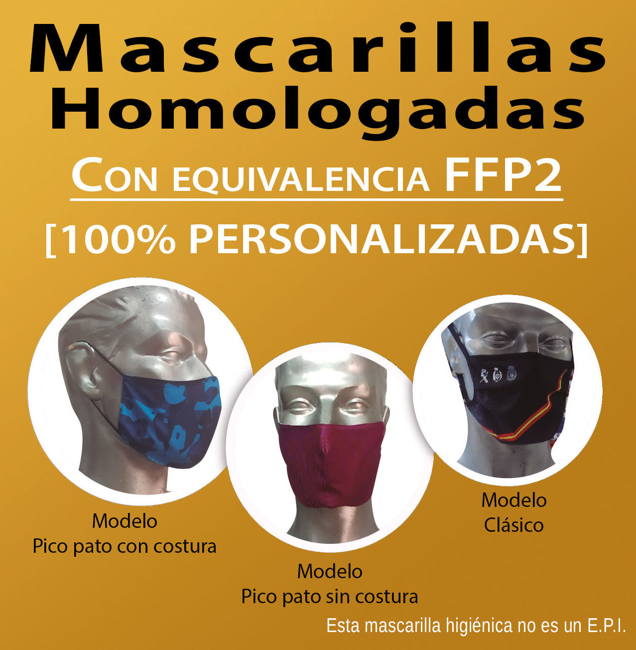 Mascarilla homologadas 100% Personalizadas Mascarilla homologadas 100% Personalizadas