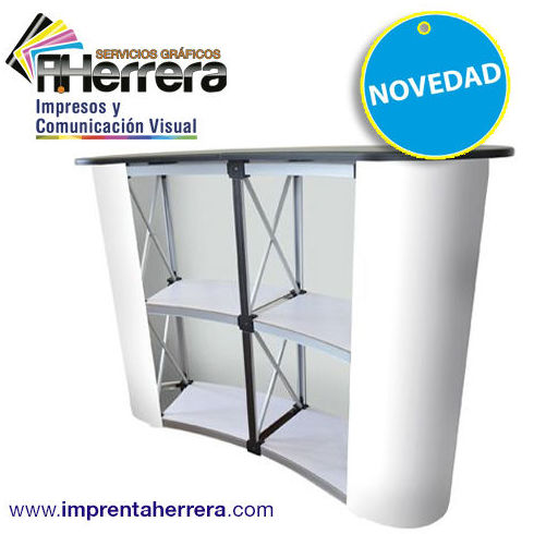 Mostrador pop-up Curvo (trasera) Mostrador pop-up Curvo (trasera)