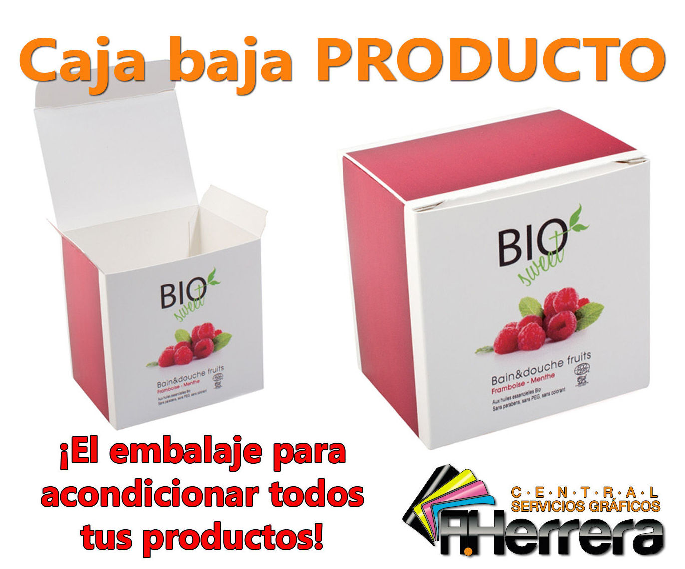 Caja baja para producto Caja baja para producto