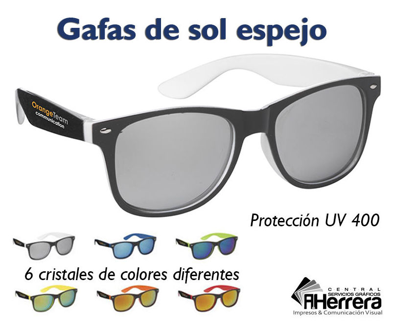 Gafas de sol espejo 6 modelos de cristales de colores Gafas de sol espejo 6 modelos de cristales de colores