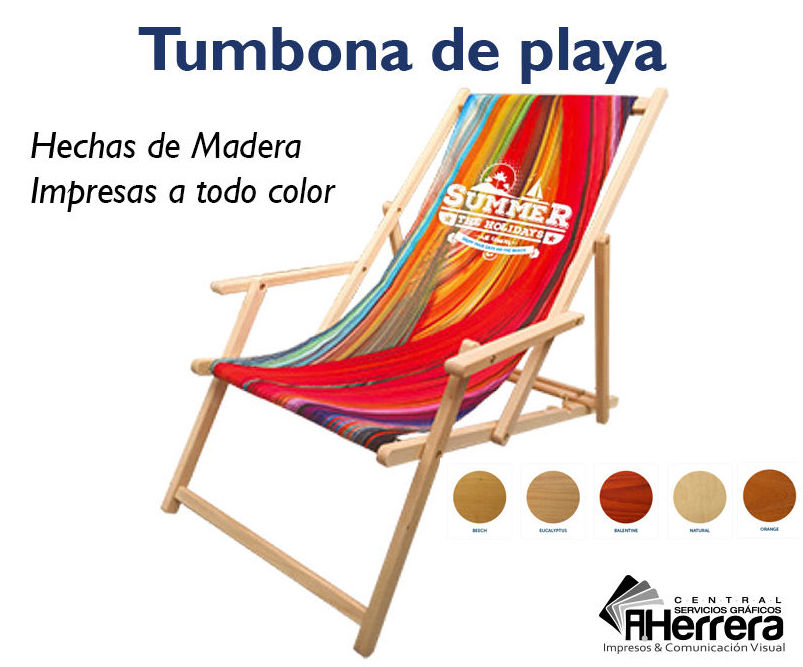 Tumbonas de playa de madera Tumbonas de playa de madera