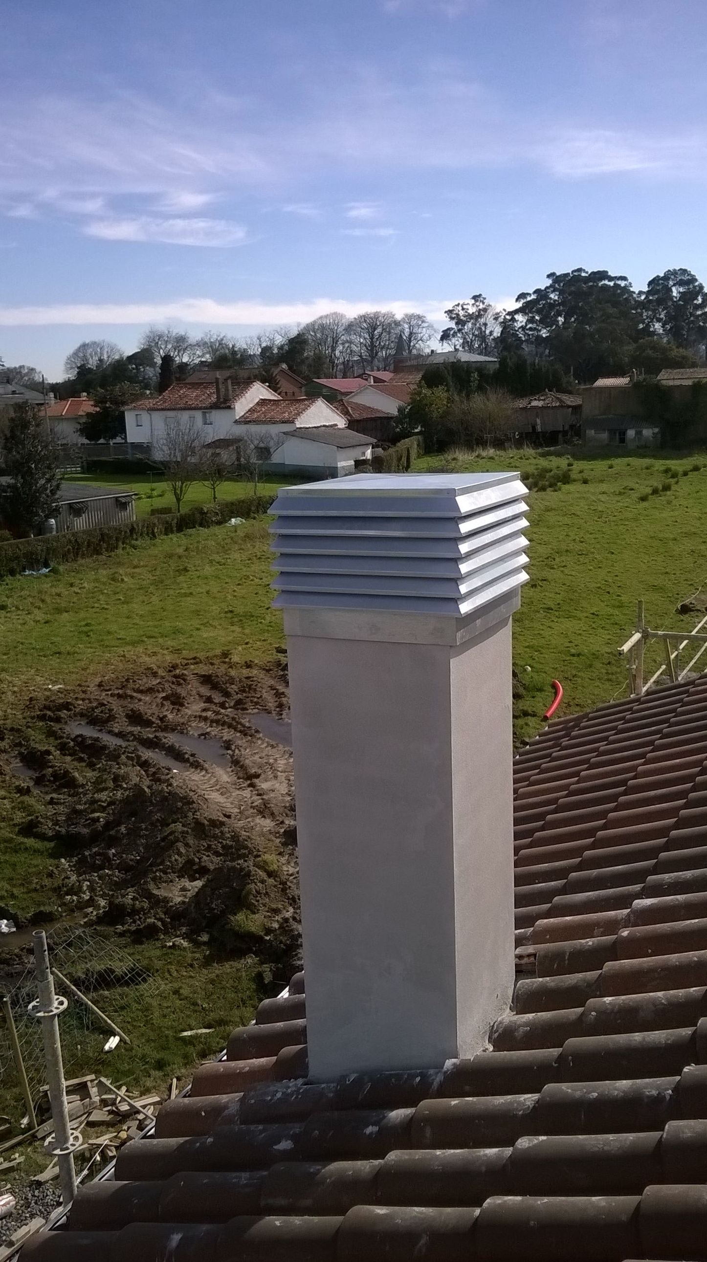 chimenea con aspirador de lamas en Asturias chimenea con aspirador de lamas en Asturias