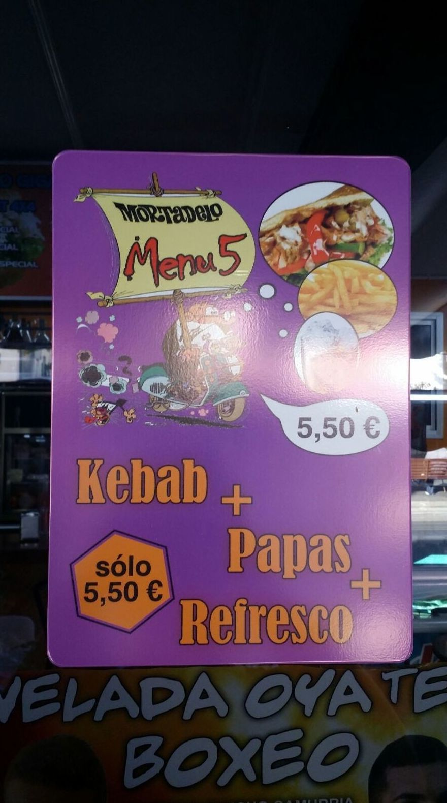 Combos: Carta de Cafetería Mortadelo Combos: Carta de Cafetería Mortadelo