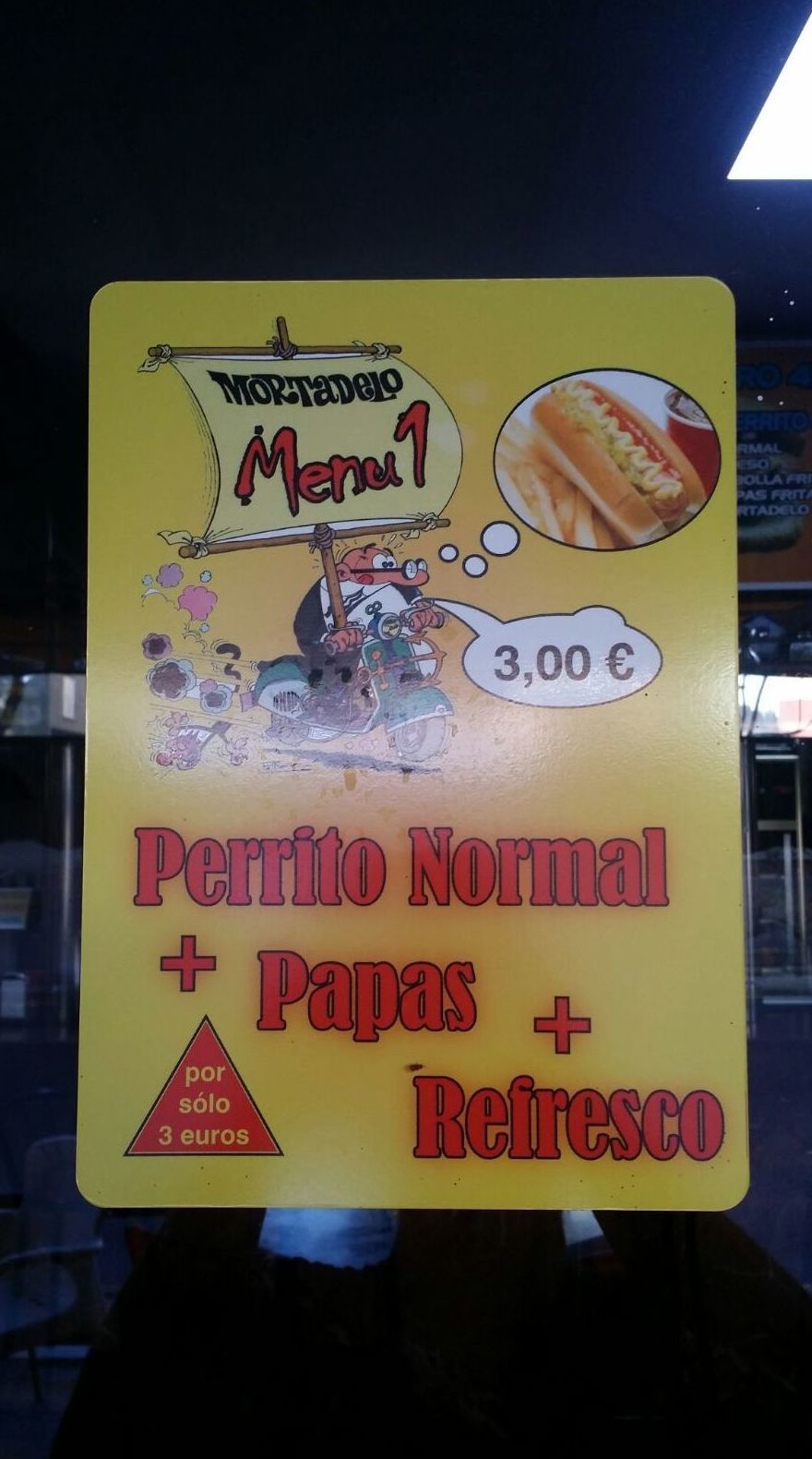 Combos: Carta de Cafetería Mortadelo Combos: Carta de Cafetería Mortadelo